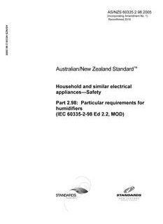 AS/NZS 60335.2.98:2005