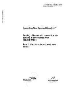 AS/NZS IEC 61935.2:2006