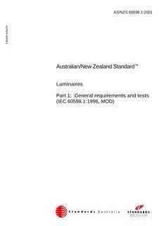 AS/NZS 60598.1-2001