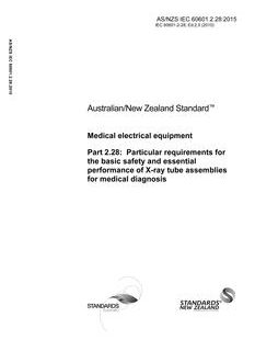 AS/NZS IEC 60601.2.28:2015