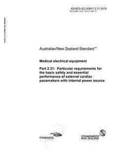AS/NZS IEC 60601.2.31:2016