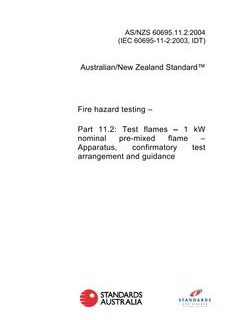 AS/NZS 60695.11.2:2004