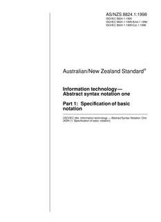 AS/NZS 8824.1:1998