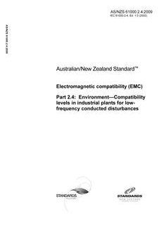 AS/NZS 61000.2.4:2009