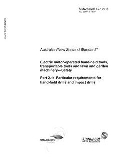 AS/NZS 62841.2.1:2018