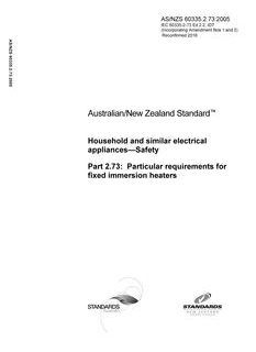 AS/NZS 60335.2.73:2005