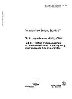 AS/NZS IEC 61000.4.3:2013