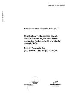 AS/NZS 61009.1:2011