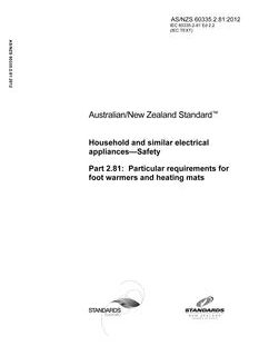 AS/NZS 60335.2.81-2012