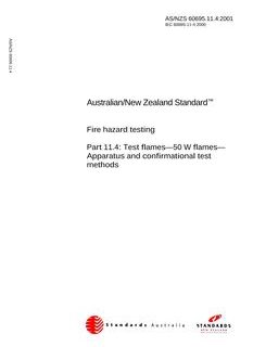 AS/NZS 60695.11.4-2001