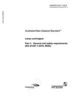 AS/NZS 61347.1:2016