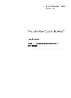 AS/NZS 60598.1-1998
