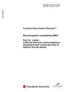 AS/NZS 61000.3.2-2003