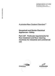 AS/NZS 60335.2.67-2002