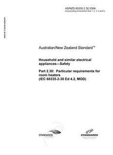 AS/NZS 60335.2.30-2004