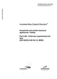 AS/NZS 60335.2.80-2004