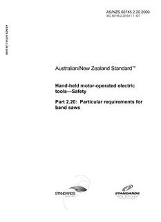 AS/NZS 60745.2.20:2009