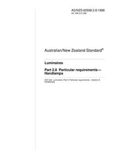 AS/NZS 60598.2.8-1998