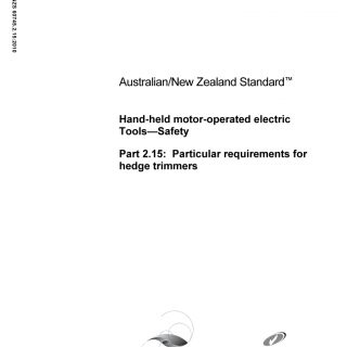 AS/NZS 60745.2.15-2010