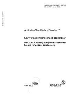 AS/NZS IEC 60947.7.1:2015