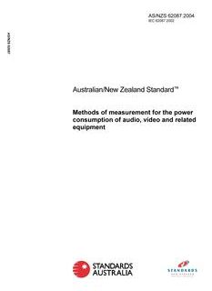 AS/NZS 62087-2004