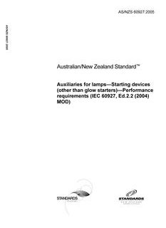 AS/NZS 60927:2005