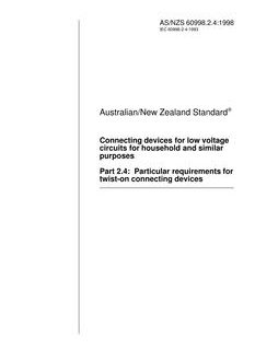 AS/NZS 60998.2.4-1998