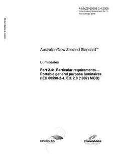 AS/NZS 60598.2.4-2005