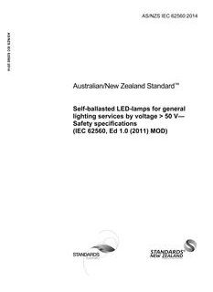 AS/NZS IEC 62560:2014