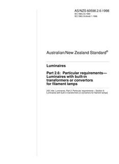 AS/NZS 60598.2.6:1998