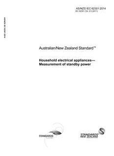 AS/NZS IEC 62301:2014