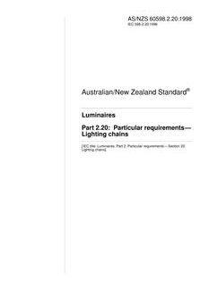 AS/NZS 60598.2.20-1998