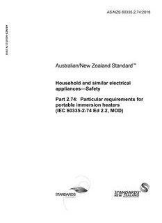 AS/NZS 60335.2.74:2018