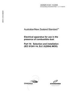 AS/NZS 61241.14:2005