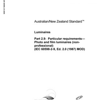 AS/NZS 60598.2.9:2006