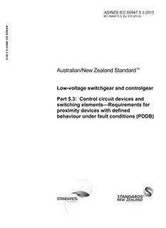 AS/NZS IEC 60947.5.3:2015