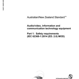 AS/NZS 62368.1:2018