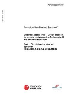 AS/NZS 60898.1:2004