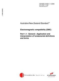 AS/NZS 61000.1.1:2000