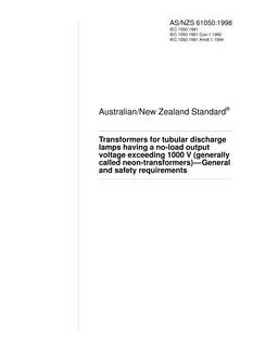 AS/NZS 61050:1998
