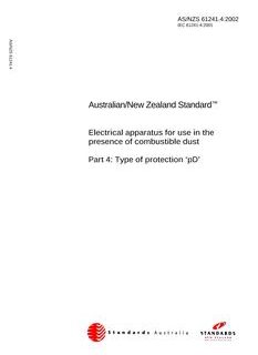 AS/NZS 61241.4:2002