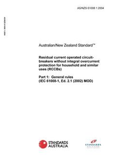 AS/NZS 61008.1-2004