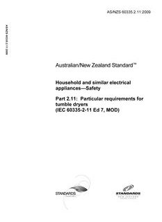 AS/NZS 60745.2.11:2009