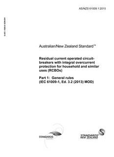 AS/NZS 61009.1:2015