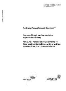 AS/NZS 60335.2.72:2017
