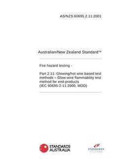 AS/NZS 60695.2.11:2001