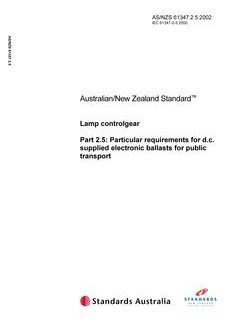 AS/NZS 61347.2.5:2002