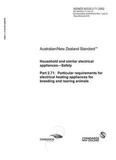 AS/NZS 60335.2.71-2002