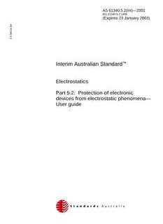AS 61340.5.2(INT)-2001