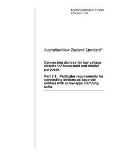 AS/NZS 60998.2.1-1998
